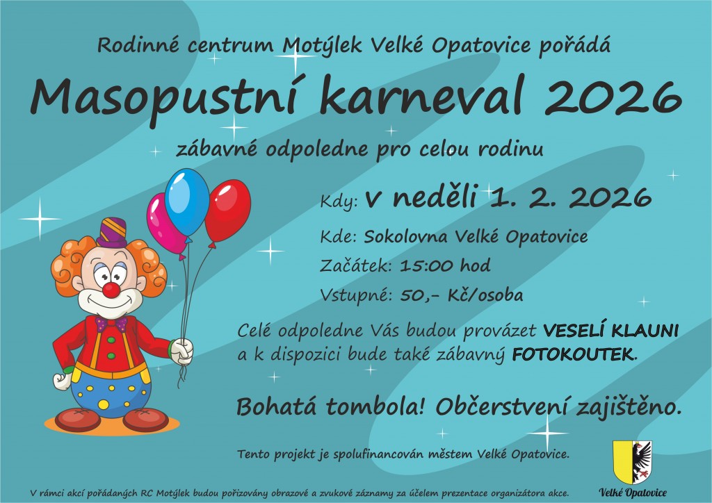 MASOPUSTNÍ KARNEVAL 2026