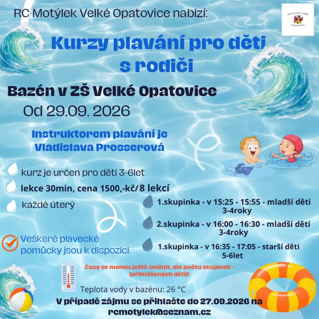 PLAVÁNÍ PODZIM 2026