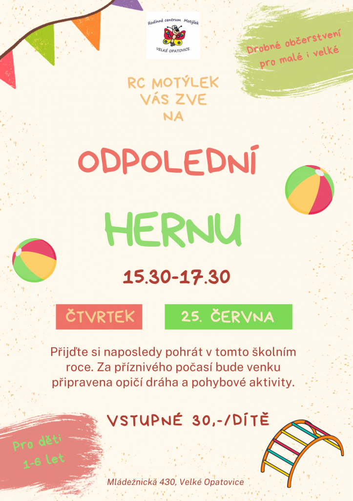 POSLEDNÍ HERNA PŘED PRÁZDNINAMI -ČERVEN 2026