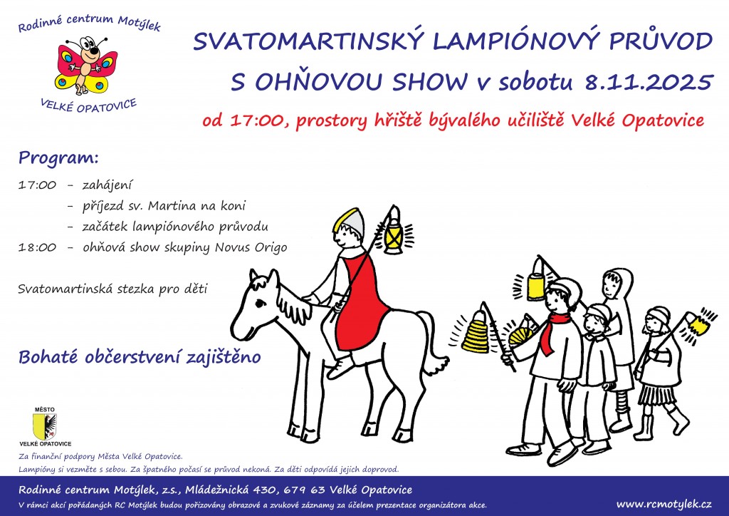SVATOMARTINSKÝ LAMPIONOVÝ PRŮVOD 2025