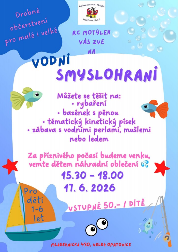 VODNÍ SMYSLOHRANÍ - ČERVEN 2026