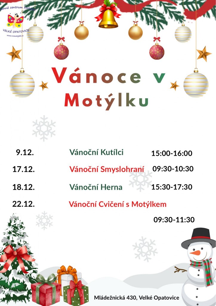 VÁNOCE V MOTÝLKU